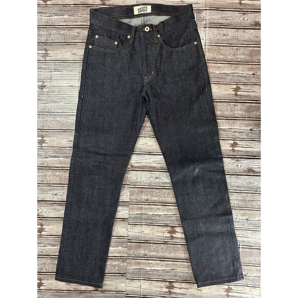 Naked and Famous Weird Guy Fit selvedge jeans Size 29 color deep indigo NWT